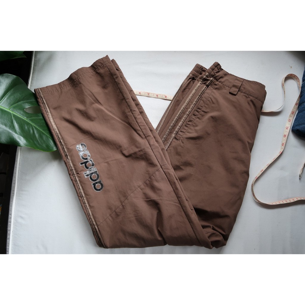 brown adidas pants