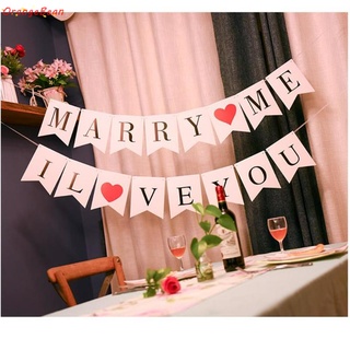 I Love You Happy Valentin's Day Marry Me Wedding Banner Backdrops Party Decoration #4