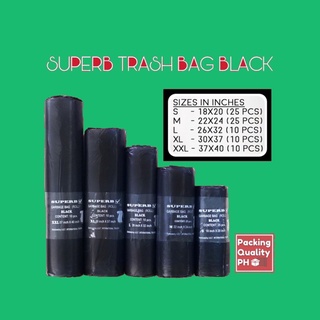 Black Clear Trash Bag / Garbage Bag Superb PER ROLL LOWEST PRICE!!