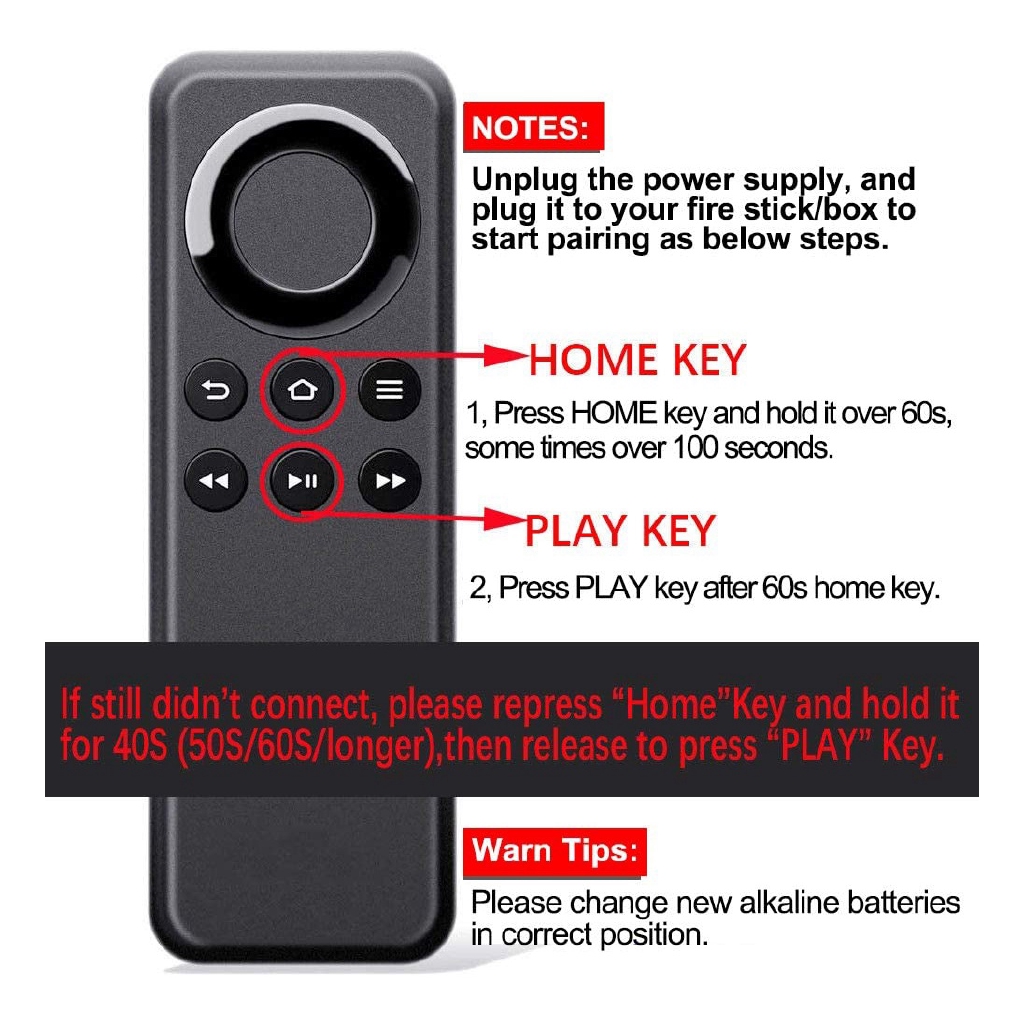 Cod Cv98lm Replacement Remote Control For Amazon Fire Tv Stick Shopee Philippines