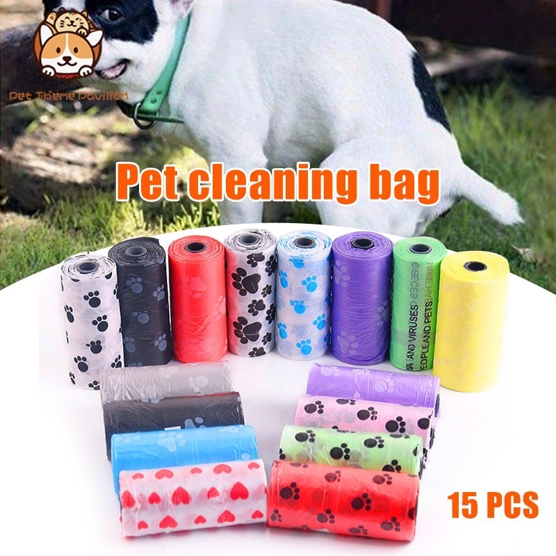 Dog garbage bag Pet Trash Bag Dog Poop Bag Printed Pet Garbage