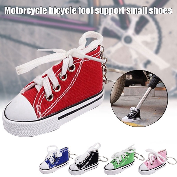 Motorcycle Bicycle Foot Support Kickstand Pad /Mini Canvas Finger Shoes