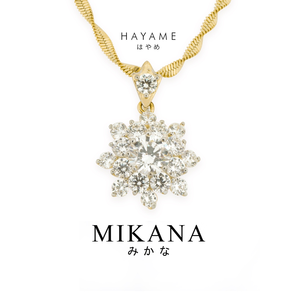 Mikana 18k Gold Plated Hayame Pendant Necklace Accessories Jewelry For