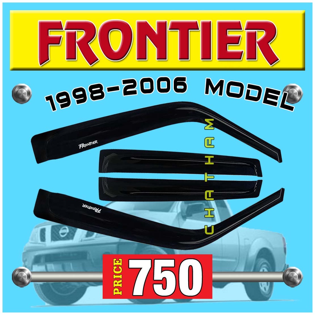 Side Window Deflectors Rain Guards for 2005-2021 Nissan Frontier Crew