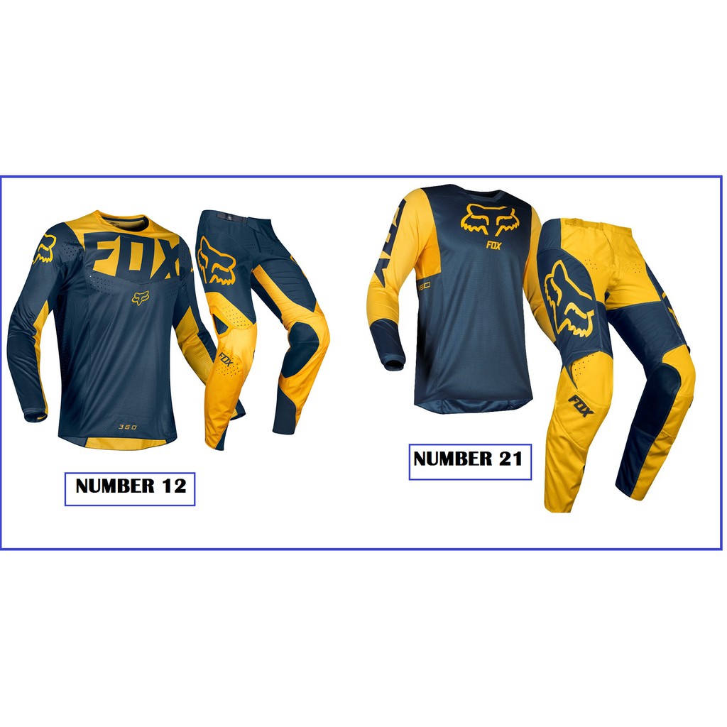 yellow dirt bike gear