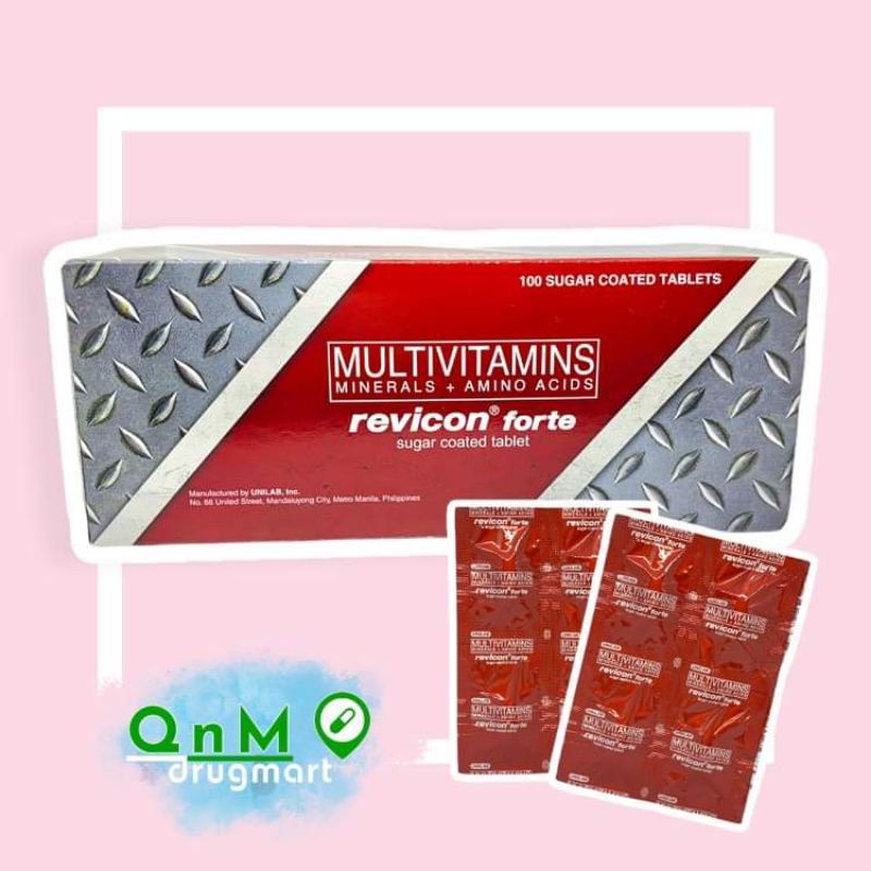 Revicon Forte Multivitamins (Minerals + Amino Acid) 100's Shopee