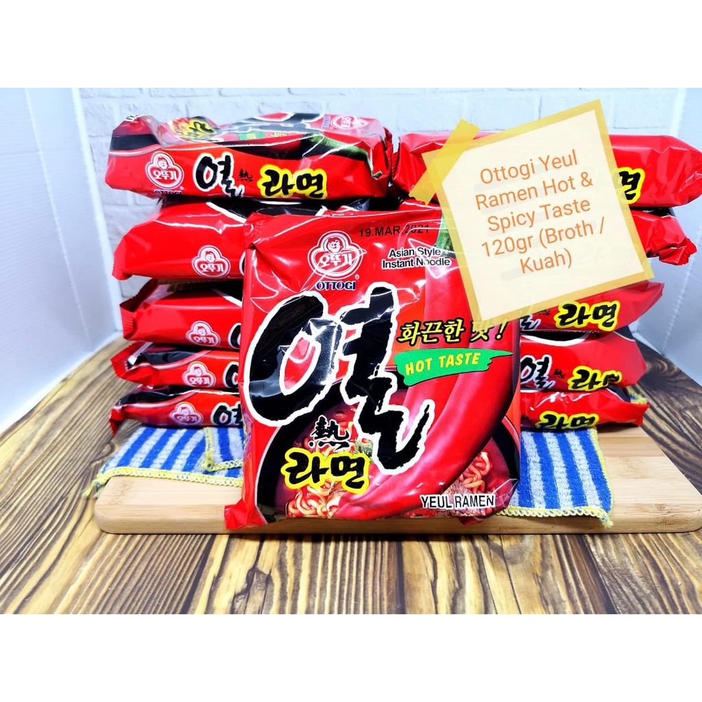 Yeul Ramen Ottogi Spicy Instant Noodle Korean Korean Spicy Instant Noodles Delicious Top