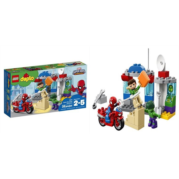 duplo hulk spiderman