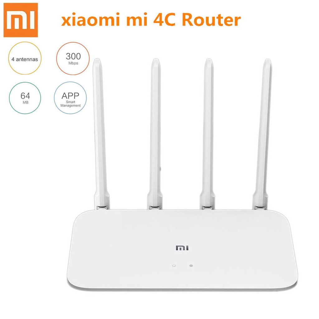 XIAOMI Mi Router 4C 300Mbps 2.4GHz Wireless WiFi Router with 4