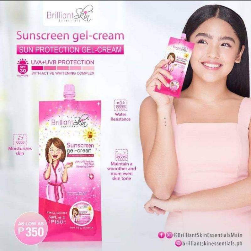 Brilliant Skin Sunscreen Gel-Cream SPF30 50g | Shopee Philippines