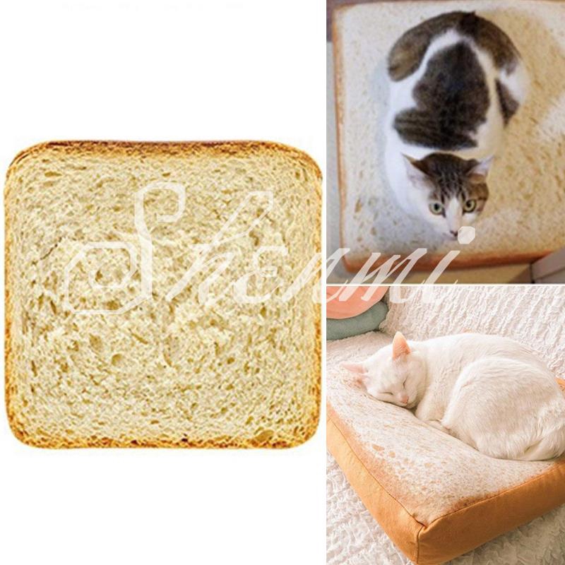 Cotton Pet Cat Toast Bread Cushion Mat Bed Sofa Plush Toys Sleeping Comfortable Shopee Philippines