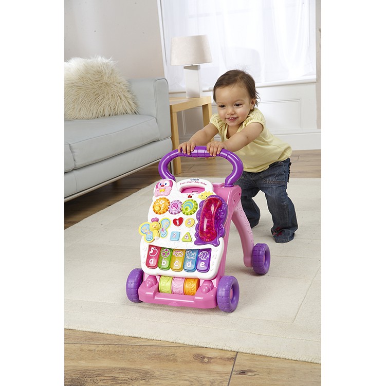 vtech first steps baby walker pink