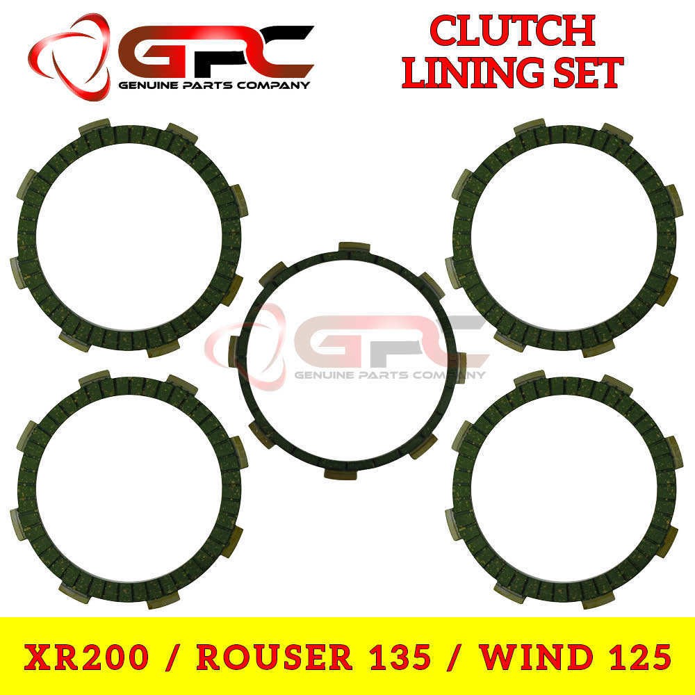 GPC Clutch Lining Set for XR200 (5 pcs) Shopee Philippines