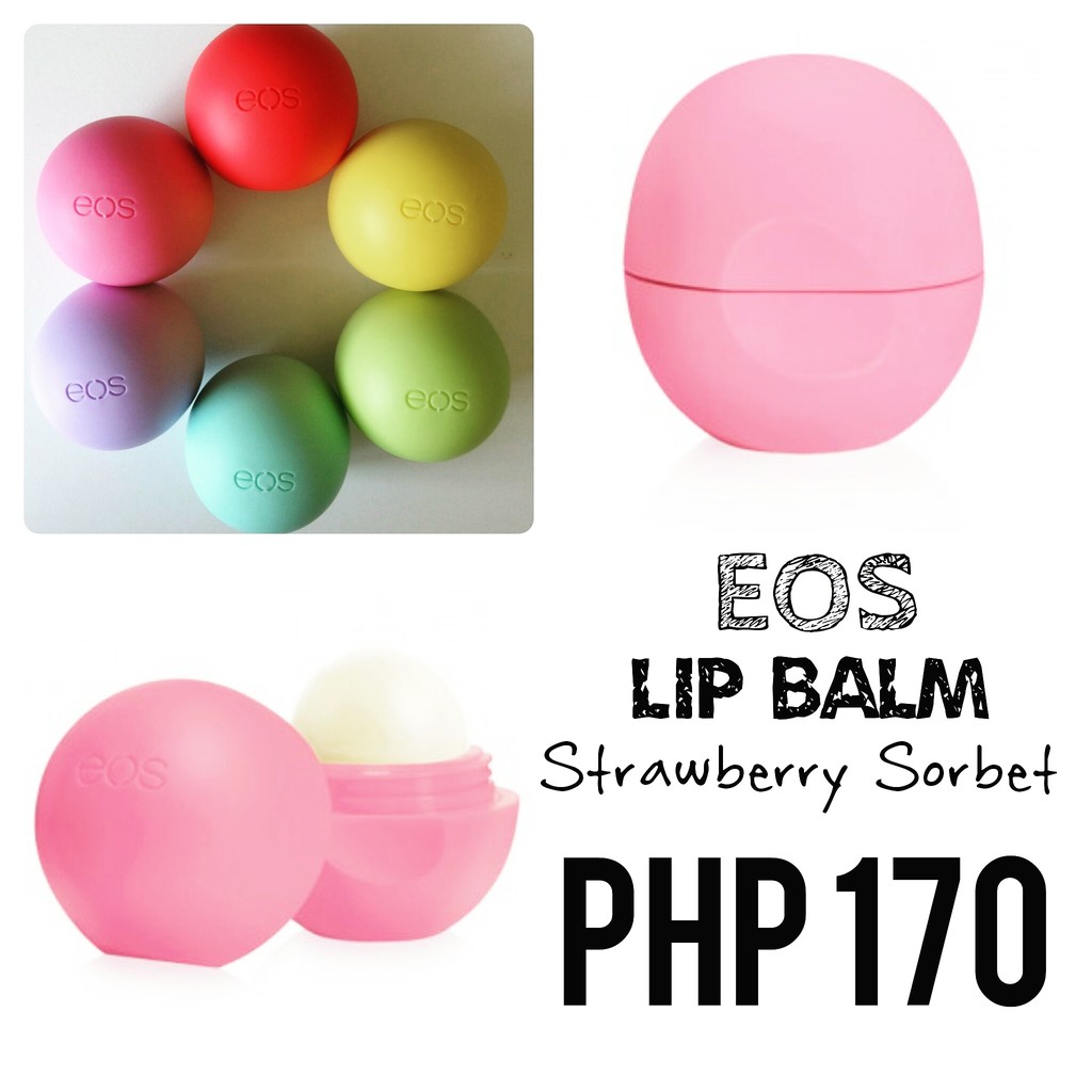 Lip Balm Eos Strawberry Sorbet Shopee Philippines