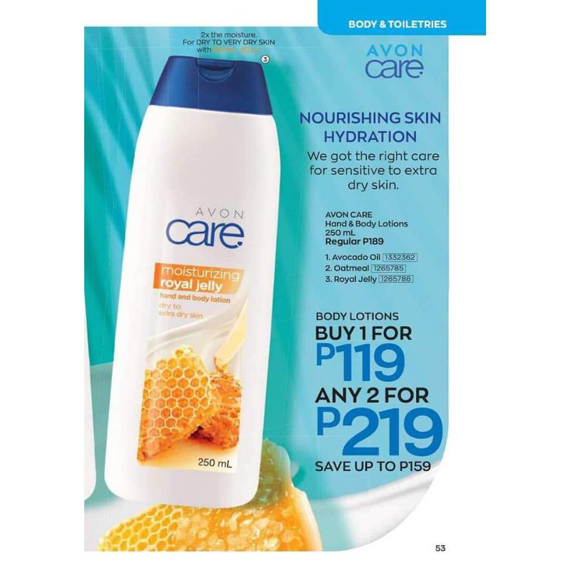 Avon Care Body Lotion 250ml Shopee Philippines