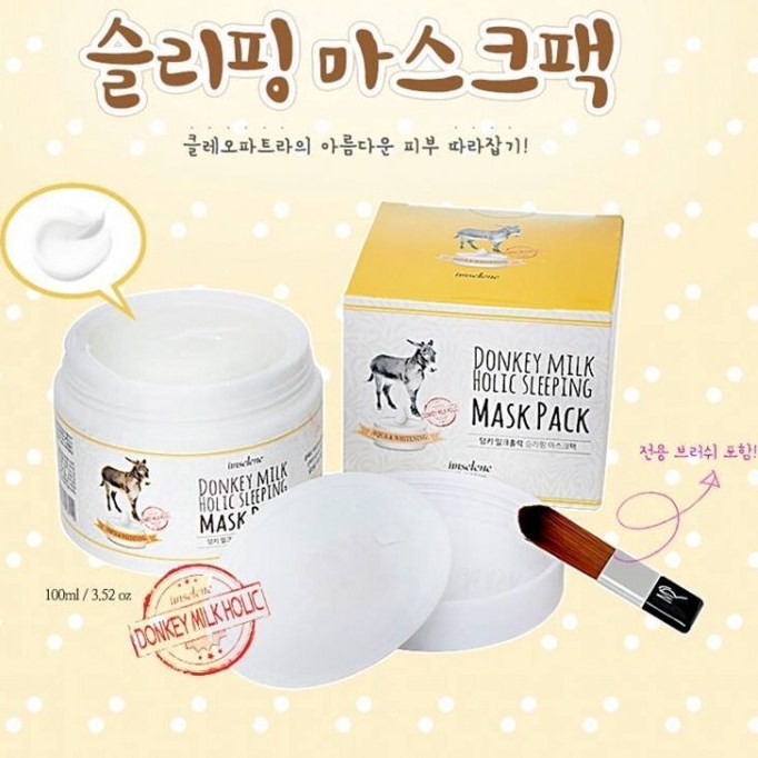 COD Imselene Donkey Milk Holic Sleeping Mask Pack 100g Shopee Philippines