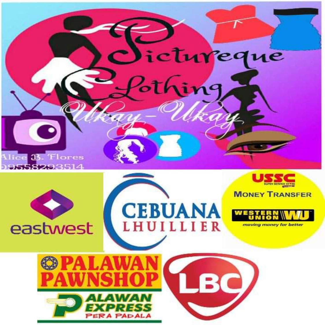 Pictureque clothing ukay ukay store logo