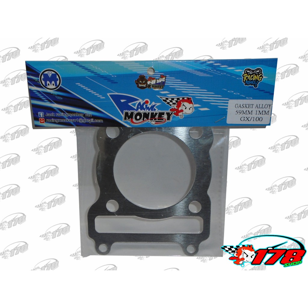 racing monkey mio sporty gasket 59 MM 1MM alloy Shopee Philippines