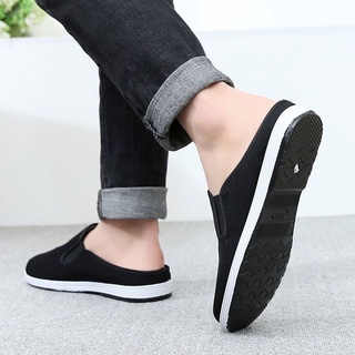 2022 new style canvas half shoes slip on  sneakers shoes for size39-44cod