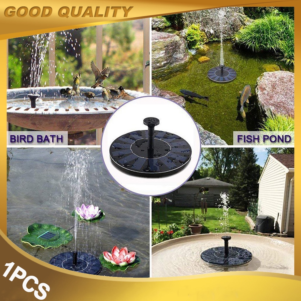 16cm Solar Fountain Outdoor Solar Water Fountain Garden Pool Pond Solar