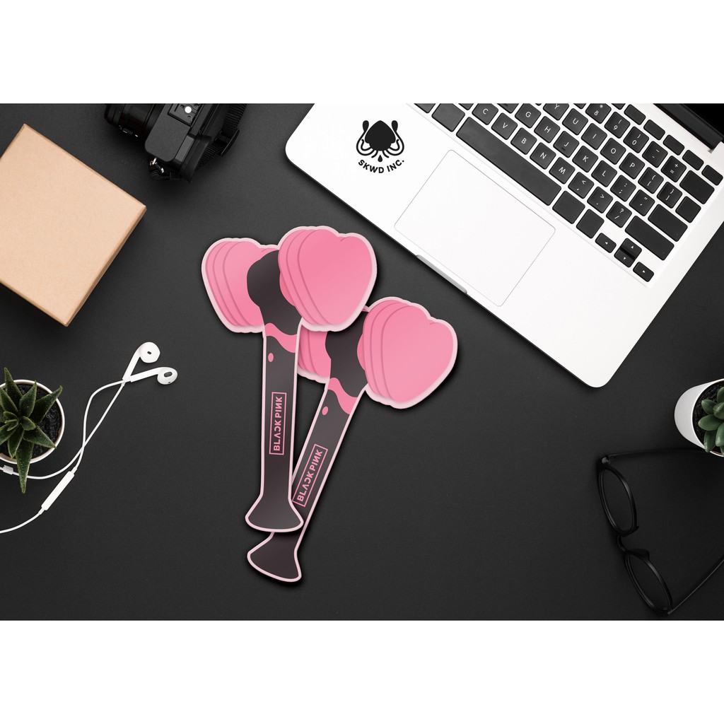 kpop laptop decorative sticker blackpink concert light stick