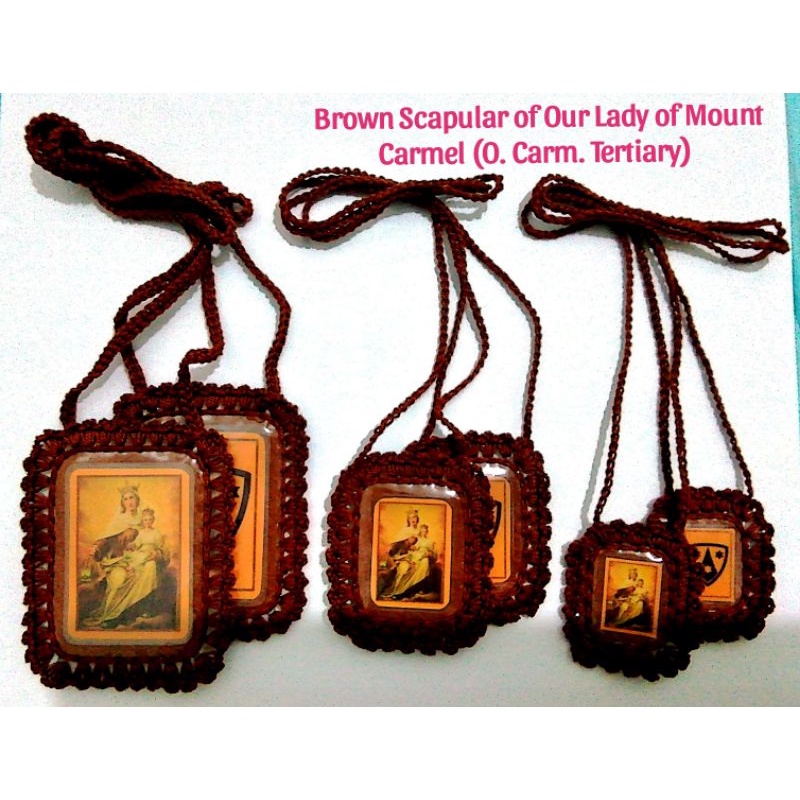 Brown Scapular Of Our Lady Of Mount Carmel O CARM TERTIARY Shopee Philippines