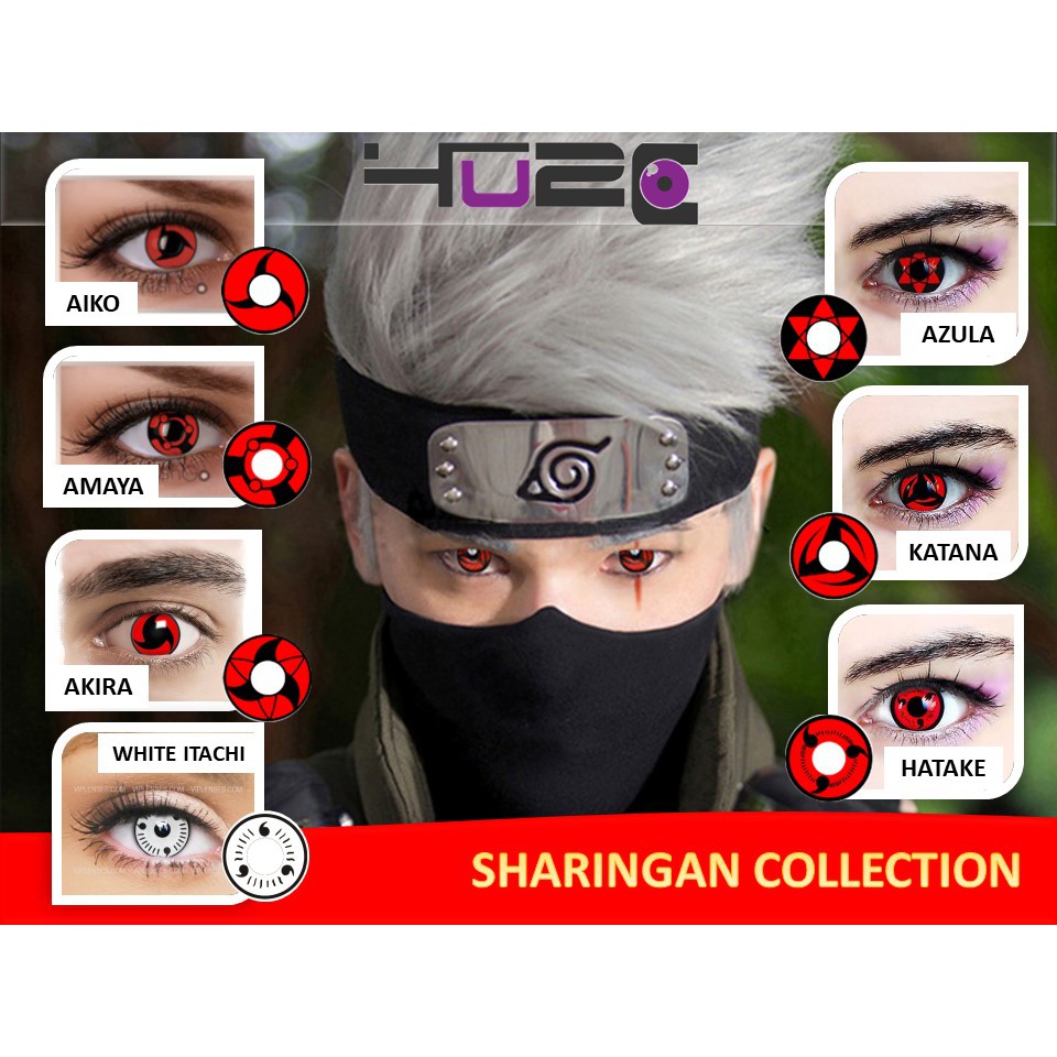 Sharingan Anime Contact Lens For Cosplay Shopee Philippines