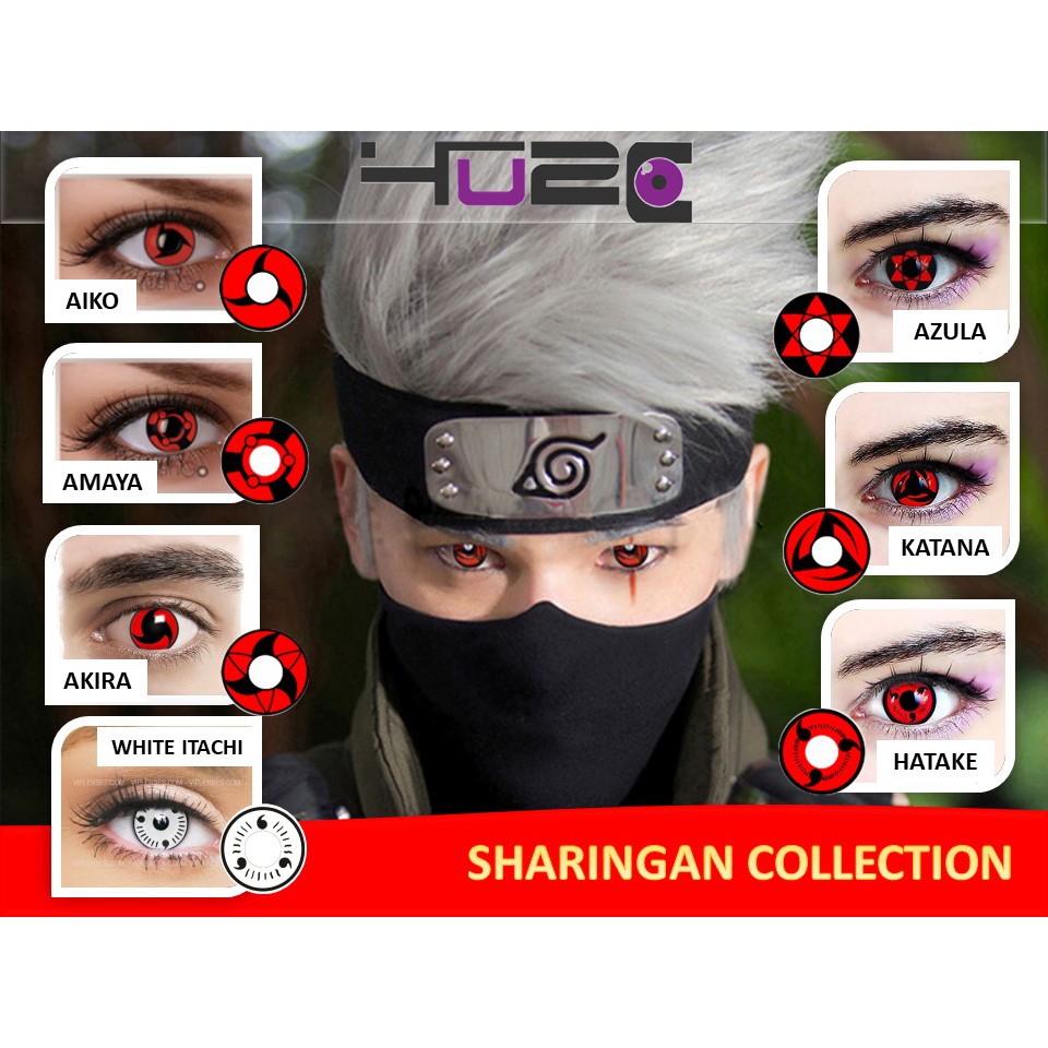 Sharingan Anime Contact Lens For Cosplay