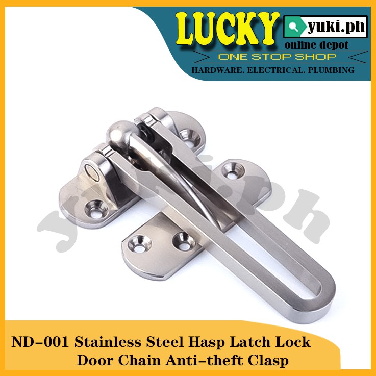MD001 Stainless Steel Hasp Latch Lock Door Chain Anti-theft Clasp ...