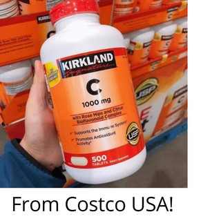 Kirkland Vitamin C 1000mg With Rosehips 500 Tablets Exp 7 24 Shopee Philippines