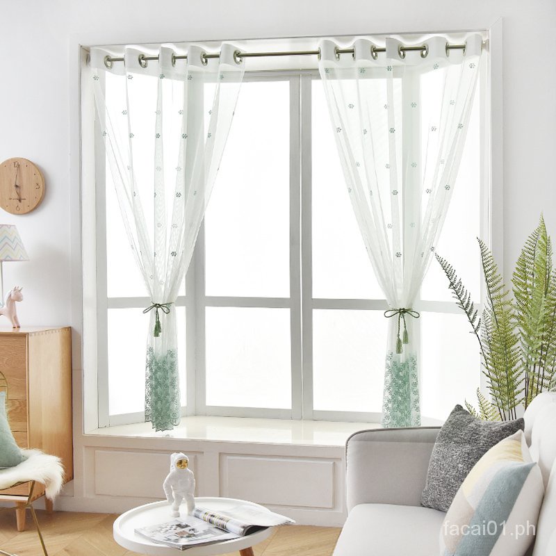 Free Rod Non Perforated Curtains Mesh, Simple Curtain Ideas For Living Room