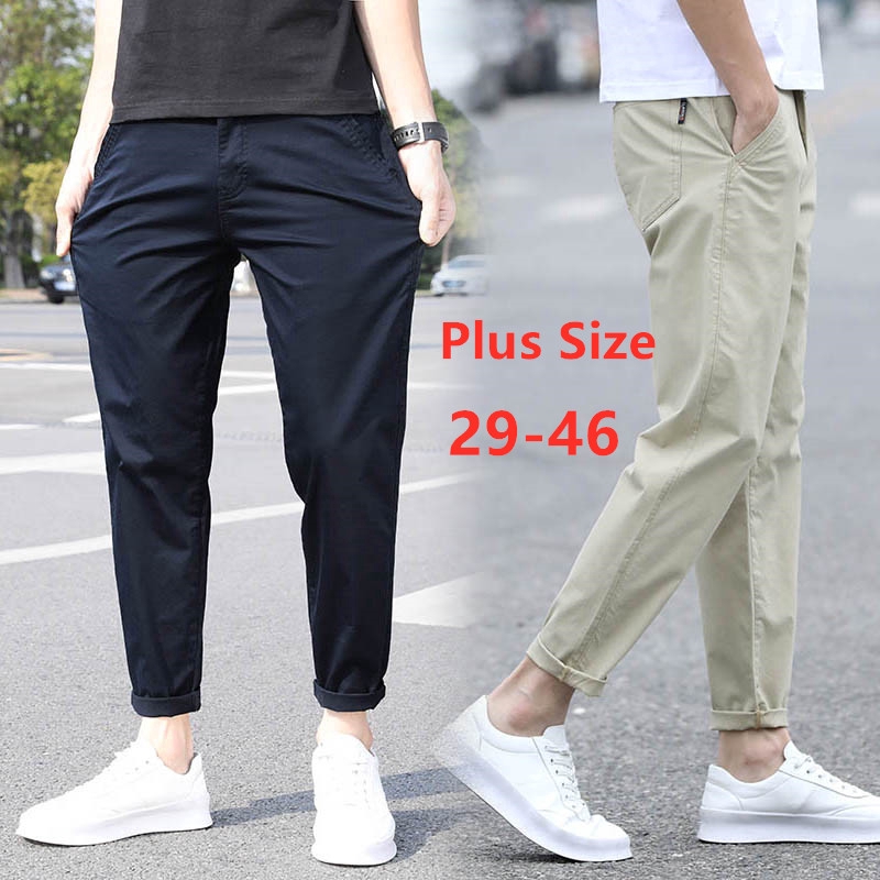 Slacks and Chinos Casual trousers and trousers Black Fila Cotton Men Trousers in Blue Mens Clothing Trousers for Men 