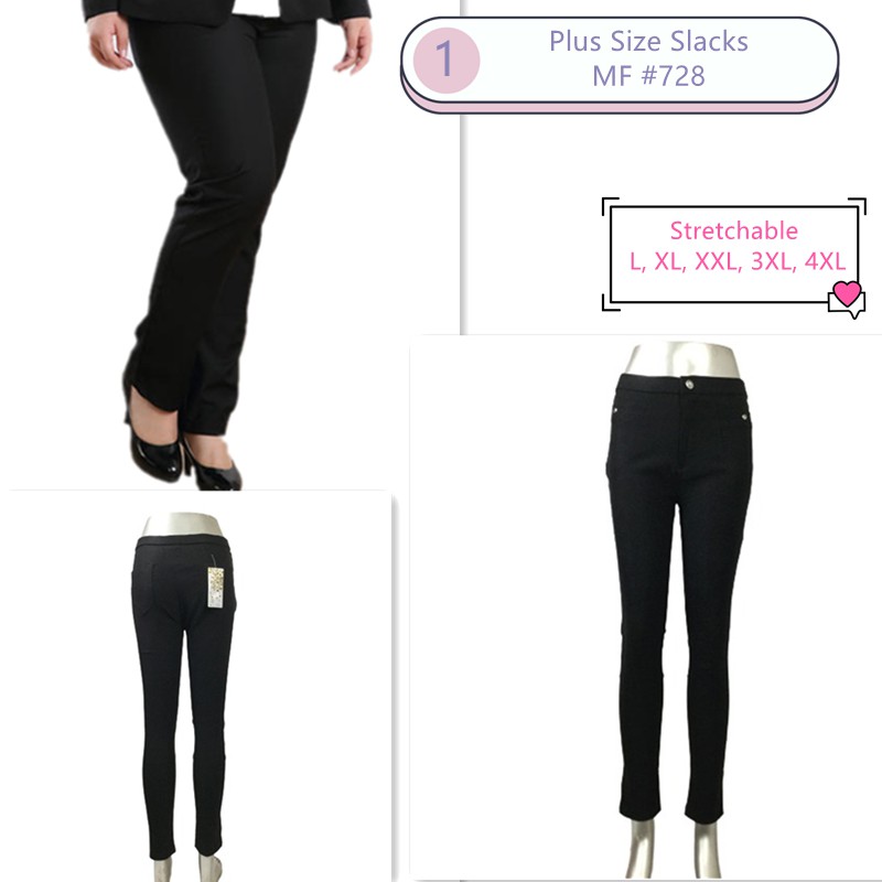 plus size slacks