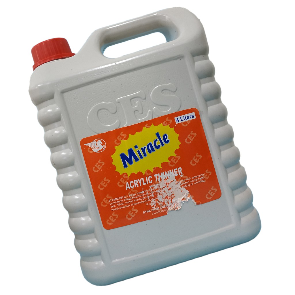 MIRACLE ACRYLIC THINNER ( 1 GALLON ) XDE J Shopee Philippines