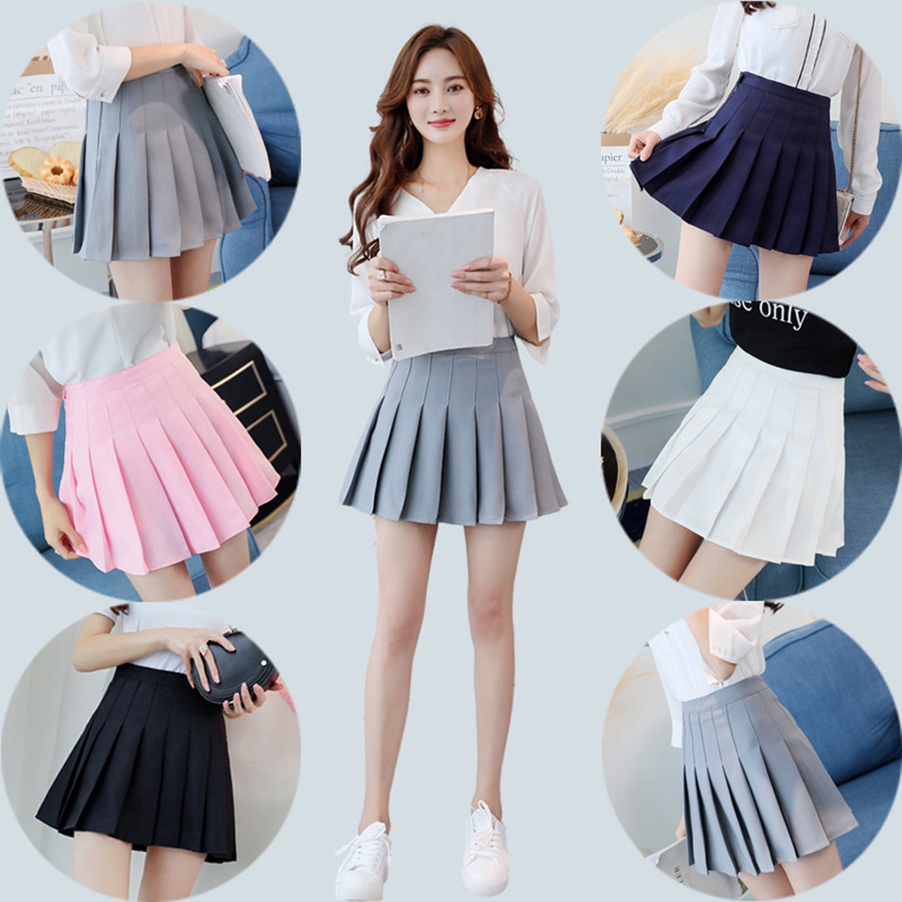 a-line pleated tennis skirt