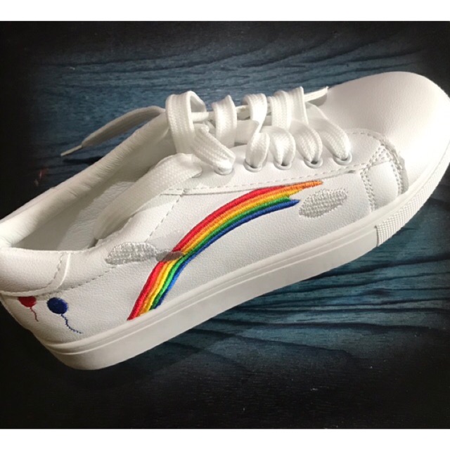 pride rainbow shoes