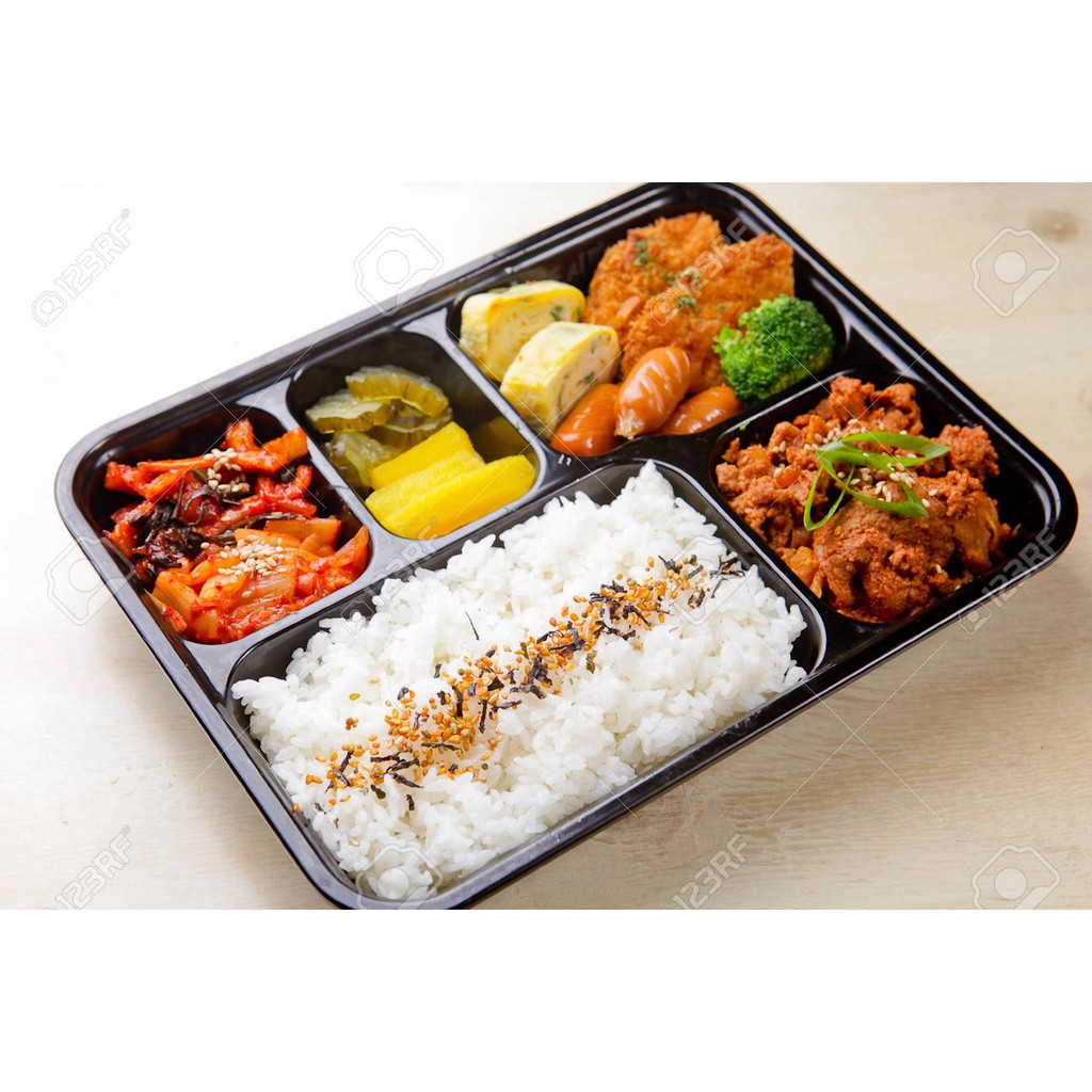 150 PCS BENTO BOX 5 DIVISION ( 1 BOX ) Shopee Philippines