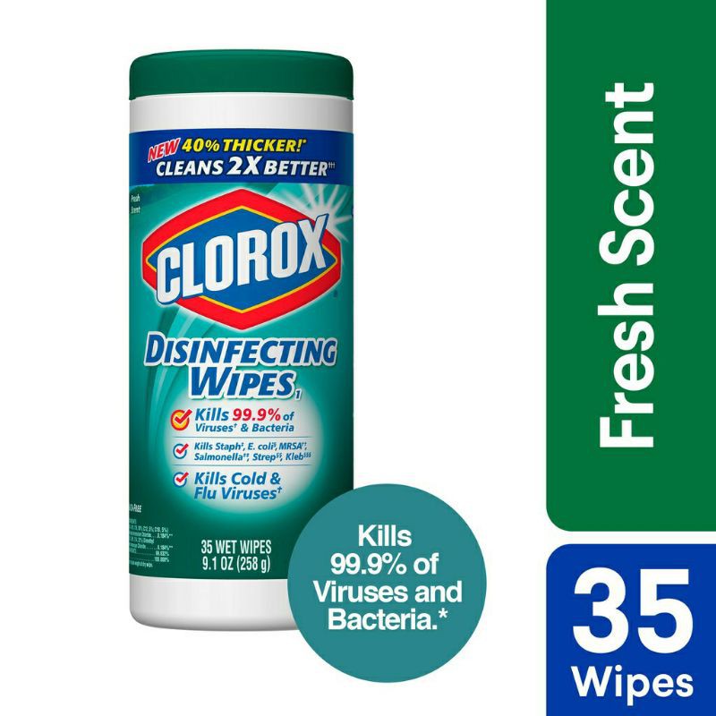 Clorox Disinfecting Wipes 35pulls Fresh Scent Shopee Philippines