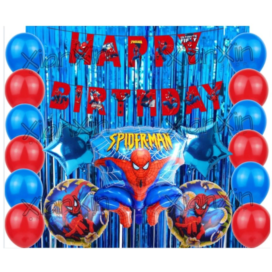 Happy Birthday Package Set - Spiderman Theme | Shopee Philippines