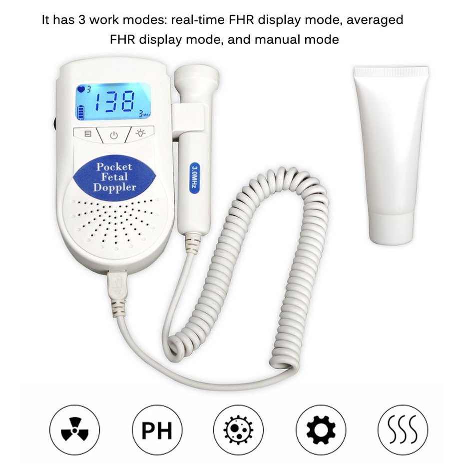 FDA CE Portable Baby Fetal Pregnacy 