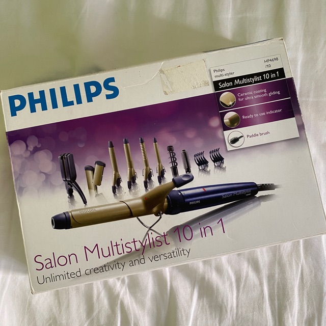 Philips Salon Multistylist 10 in 1 Curling Wand, Curling Iron, Hair  Straightener | Shopee Philippines