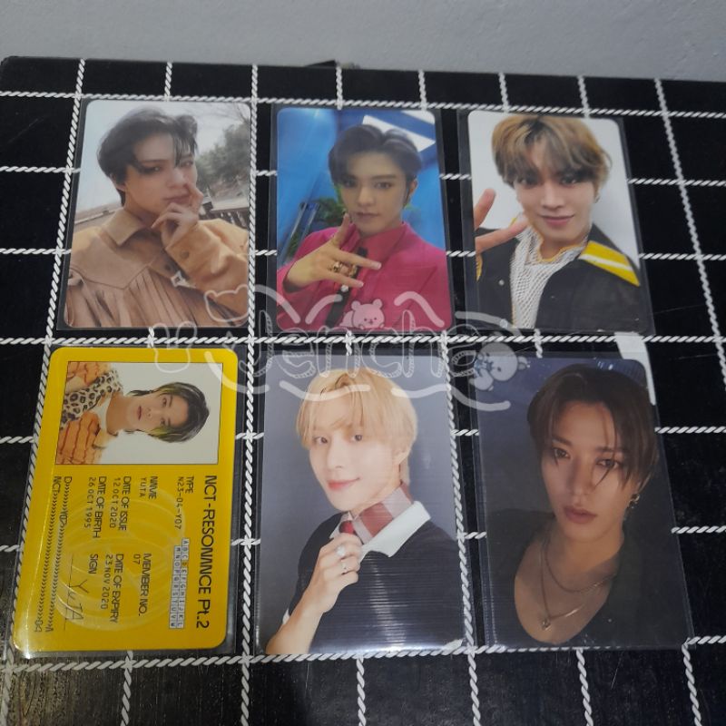 Photocard nct id card yuta departure arrival superhuman seoul city jeno ...