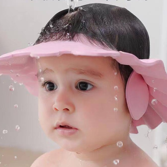 Bestmommy Baby Shower Cap Shampoo Wash Hair Kids Bath Adjustable Shield