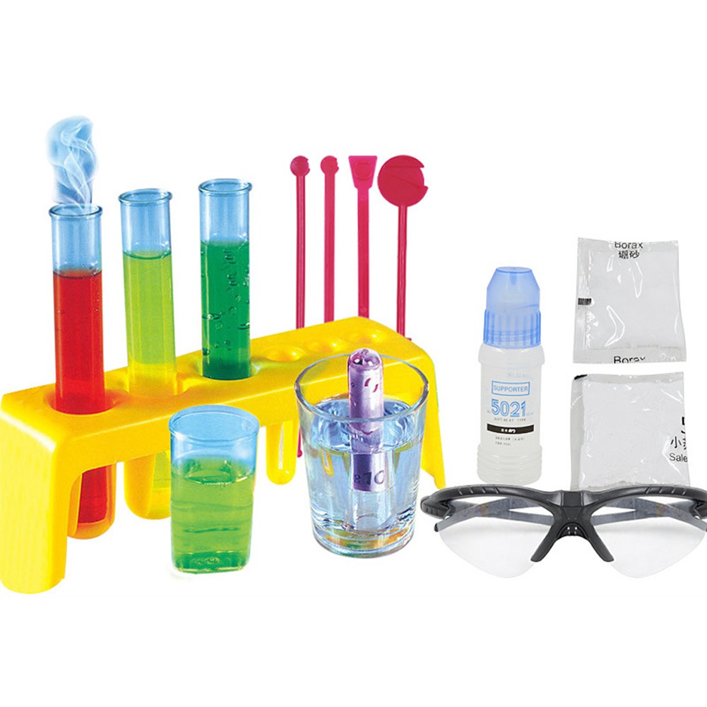 ♚YZWJ♚Kids Science Experiment Kit Goggles DIY Chemistry Lab Teaching ...