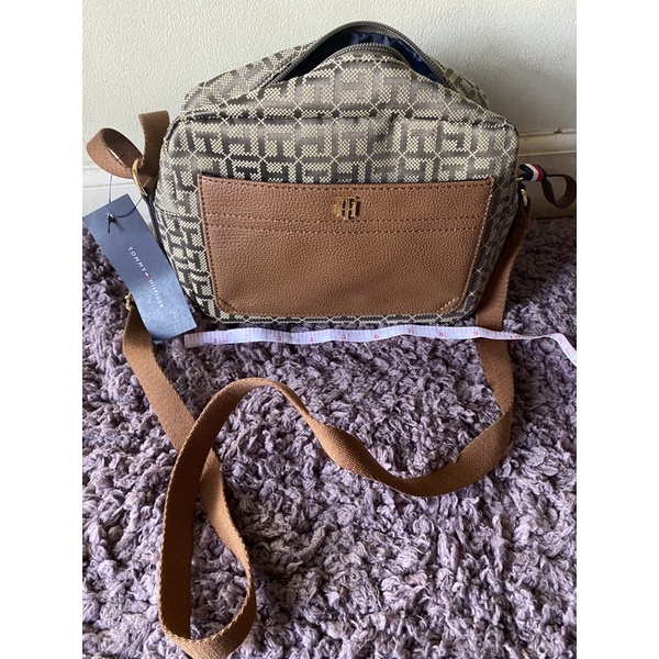 tommy hilfiger sling bag brown