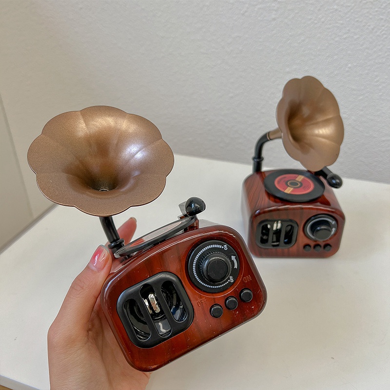 Vintage Gramophone Music Box Mini Music Box Desktop Decoration Birthday