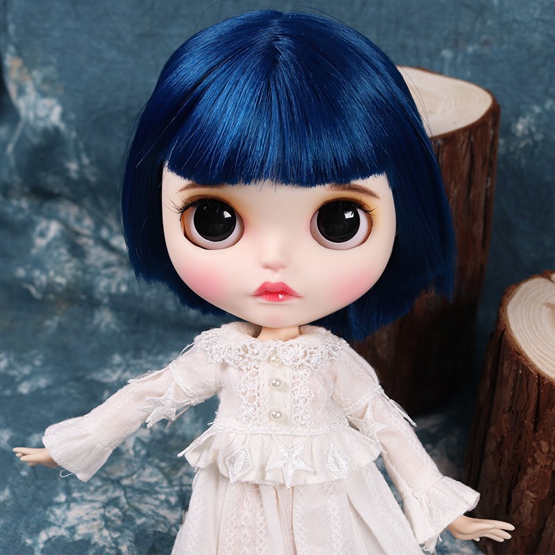 doll blue hair