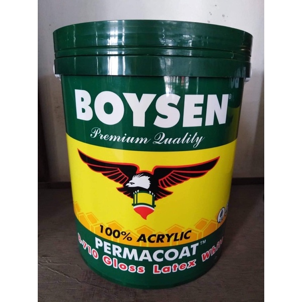 BOYSEN B-710 Permacoat Latex Paint 4L / Gloss Latex White | Shopee ...