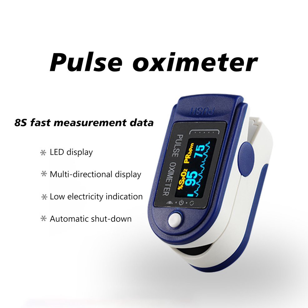 Finger Pulse Oximeter Blood Oxygen Saturation Monitor | Shopee Philippines