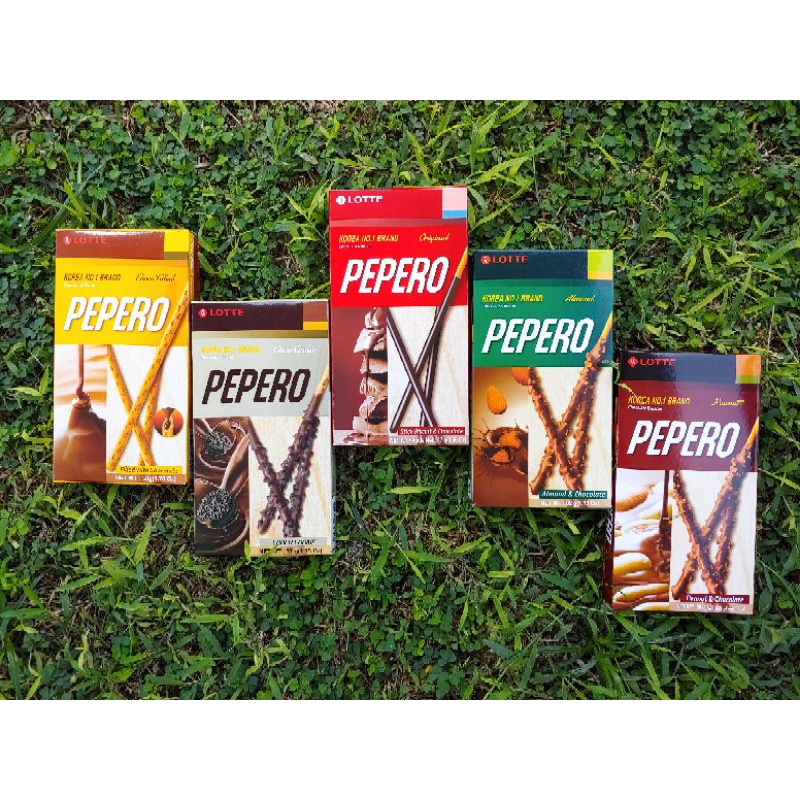 Lotte Pepero Chocolate Stick Biscuit Almond Choco White Cookie